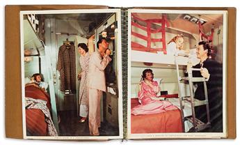 (UNION PACIFIC RAILROAD COMPANY) An album with 20 color photographs to promote the newest luxury passenger Vista-Dome trains. 1958.